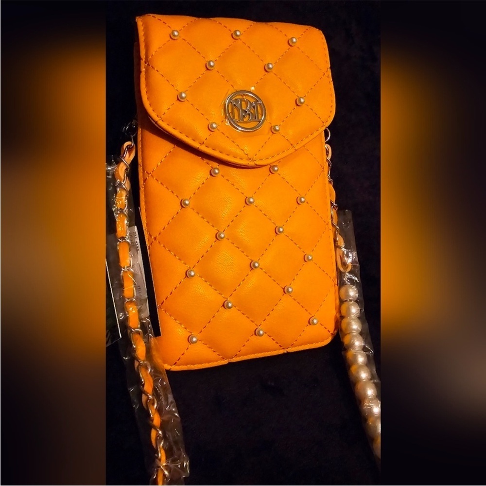 Badgley Mischka yellow crossbody/phone pouch